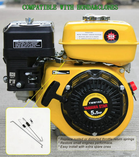 GX160 GX200 Governor Spring Throttle Return Linkage Kit For Honda And Clone Engines with engine components visible