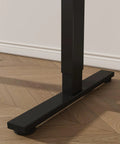 Close-up of Heavy Load Electric Standing Desk Built Different For The Daily Grind, Super Silent Motor Lift Tech leg and base.