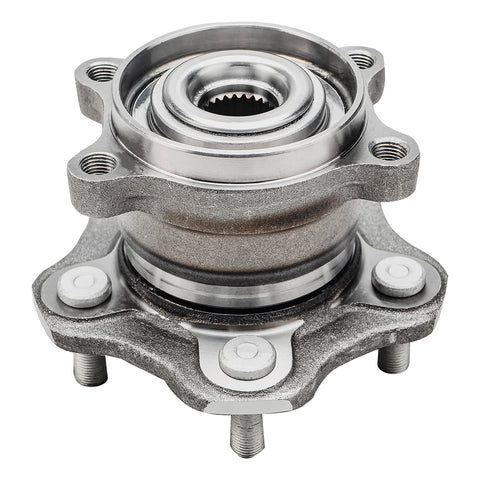 Rear 2-Piece Wheel Bearing Hub Assembly For AWD Nissan Rogue 2008-2020 And Juke 2011-2017 - 2 Hub Kit, 5 Bolt, Non-ABS, 4-Bolt Square Flange