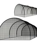 30 Ft Portable Baseball And Softball Batting Cage For Backyard Setup Collapsible Net With Fiberglass Poles Durable Polyester Netting Semi Open Design