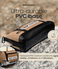 Canvas Tool Pouch Set 4 Pack Heavy Duty Tool Organizer Bags With Zipper Durable Small Pouches shown with PVC base
