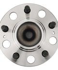 Top view of 2 Pack 512437 Rear Wheel Hub Bearing Assembly With ABS For Hyundai Sonata 2010 To 2014 Optima 2011 To 2015, 5 Lug