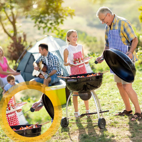 Family BBQ using 12 Pack Digital Meat Thermometers With Probes, Waterproof Instant Read, Foldable Magnetic Kitchen Thermometers.