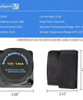 Heavy Duty Workhorse 12V 140A Voltage Sensitive Relay For Dual Battery Systems With Auto Trigger Switch, detailed view.