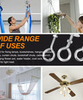 18 Pieces M4 M5 M6 O Shaped Eye Bolt Toggle Anchors Kit For Drywall Hanging Plants And Mounts shows various home uses.