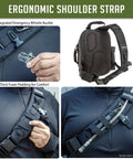 Ergonomic shoulder strap of Straight Up Rugged Tactical Sling Bag Crafted For Real Life Hustles And Weekend Ventures Legit Heavy Duty Nylon Build.