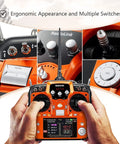 12 Channel RC Transmitter and Receiver with 2.4GHz Remote for FPV Drones Quads Helicopters Cars and Boats Mode 2 Left Hand Throttle