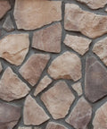 Fieldstone Flats Veneer Stone Rubber Mold For Concrete Or Plaster No Release Agent Needed DIY Friendly Create Realistic Indoor And Outdoor Wall Stone Version 1 22.75 By 20.5 Inches installed on a wall.