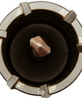Top view of the 2 Inch Spline Rotary Hammer Core Bit With Wave Design For Masonry And Concrete Drilling, showing cutting edges.