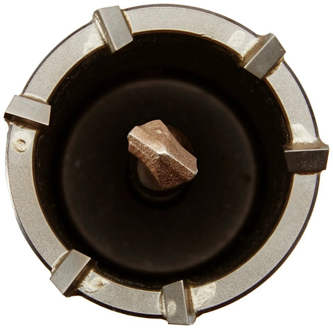 Top view of the 2 Inch Spline Rotary Hammer Core Bit With Wave Design For Masonry And Concrete Drilling, showing cutting edges.
