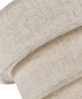 Close-up of the three-tier linen drum shade from Three Tier Drum Linen Plug In Pendant Light With Fifteen Foot Hemp Rope Cord E26 Dimmer Switch Hanging Fixture For Kitchen Island Dining Room Entryway Hallway 1 Pack