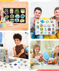 Geography Sticker Set With 200 Pieces And 100 Unique Designs For Teachers, Students, And Map Lovers, Water Bottle And Notebook Decals