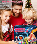 Family enjoying 260 Plus Kid-Friendly STEM Science Kit with Hands-On Chemistry Experiments, Volcano Eruptions, Gemstones.