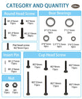 Diagram showing 236-piece Ascent 18 RC Crawler Upgrade Kit with stainless steel screws, bearings, and bushings for maintenance.