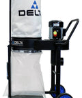 Beastly One Horsepower Dust Collector Kit With Motor And Blower, Solid Support Frame, Dual Two Micron Filtration Bags, Swivel Casters