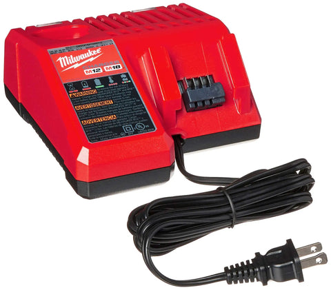 Red Lithium XC 5.0Ah Battery Pack Set Two Batteries And Multi Voltage M12 And M18 Charger Kit For Power Tools
