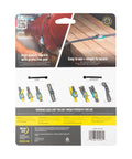 CamJam Tie Down Straps Pack of 2, Heavy Duty 6 Ft, package back showing instructions and features with cam buckle detail