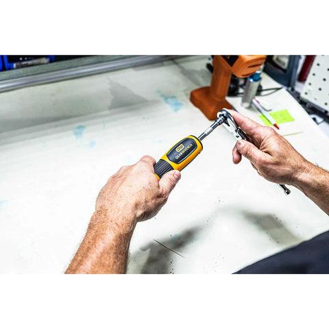 Person using Quarter Inch Drive Torque Screwdriver With Pro Grade Build, Adjustable 10 To 50 Inch Pounds, Locking Collar