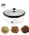 Compact 500g Coffee Bean Roaster Machine with Timer, Electric Coffee Roaster with Nonstick Drum and Temperature Control, 110V Power
