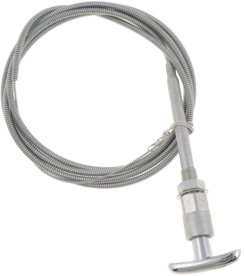 Universal Control Cables With Chrome Knob 6 Ft Length One And Three Quarter Inch Knob Size Built To Last For Home Industrial And Commercial Jobs Twist To Lock Or Push Pull Options
