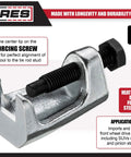 19mm Universal Tie Rod End Tool With Heat Treated Drop Forged Steel Body And Thrust Bolt For Precise Alignment displayed.