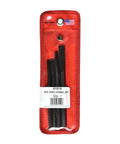 Cold Chisel Set Four Piece Pro Grade With Pouch, red case with visible chisels