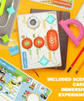 Hands On STEM Electronics Exploration Kit with over 420 projects and 35 circuit parts, scene cards for immersive play.