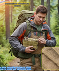 Hiker with Versatile Tactical Pouch Waist Bag For Everyday Carry, Water Resistant 600D Nylon EDC Organizer With MOLLE Webbing