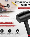 16oz Rubber Mallet Hammer With Double Faced Soft Head And Fiberglass Handle shown during floor installation.