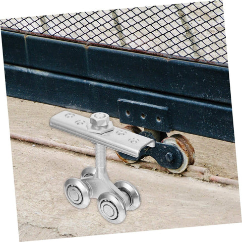 Installed heavy duty sliding door track roller wheel for smooth operation with durable steel wheel and track hardware