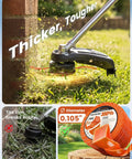Heavy Duty 0.105 Inch Weed Eater String 500 Ft Twisted Square Trimmer Line Universal Commercial Grade Replacement For Cordless And Gas String Trimmers 110 Lb Tensile Strength on trimmer