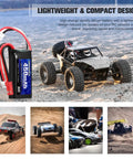 7.4V LiPo Battery 2S 30C 450mAh Rechargeable For Axial SCX24 And Most One Tenth Through One Twenty Fourth Scale RC Cars Drones