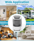 Super Duper Handy Portable Mini Washing Machine With Five Point Five Lbs Capacity And Quick Spin Tub, No Sweat Semi Auto Compact Laundry Washer For Tight Dorm Rooms And Rv Weekend Getaways, Chill Grey Vibe in various settings.