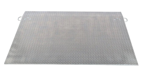 Heavy Duty Aluminum Dock Plate For Truck Moving Seventy Two By Sixty Inch 3/8 Thick Portable Freight Transfer Ramp smooth surface