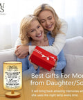 Cozy Night Light Table Lamp Gift For Mom From Daughter And Son With A Heartfelt Message On The Lampshade A Warm Bedside Light