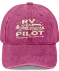Funny RV Pilot Hat For Men Embracing The Journey Camper Road Trip Style Baseball Cap With Adjustable Fit Bright Color Options