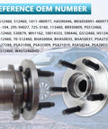 512460 Front and Rear Wheel Hub Bearing Assembly Without ABS for 2011 to 2019 Ford Explorer and 2013 to 2019 Ford Police SUV