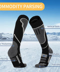 Winter Ski Socks For Men And Women Warm Thick Breathable Cold Weather Thermal Knee High Socks For Snowboarding And Hiking Ultra Warmth