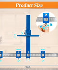 No Sweat Cabinet Hardware Jig With Quick Release Drill Guide Block shown measuring 16x10 inches for precise alignment.