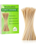 200 Pack Bamboo Skewers 12 Inch Wooden Kabob Sticks For Appetizers And Grilling with packaging and mesh design