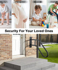 Heavy Duty U Shaped Wall Mount Stair Handrail For Indoor Outdoor Porch Steps Non Slip Safety Grab Bar with secure grip.