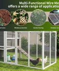 Top Shelf Heavy Duty Hardware Cloth Roll At One Quarter Inch Mesh Measuring Four Foot By Ten Feet With Twenty Three Gauge Steel used for outdoor chicken fencing.