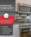 Installed LowPro Fire Suppressor For Over The Range Microwaves Automatic Flame Activated Fire Safety For Kitchens No Maintenance