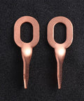 50Pcs Sheet Metal Gripper Aluminum Repair Part Golden for Welding Durable Car Sheet Metal Tool Kit for Welding and Collision Repair Ergonomic Grip Smooth Edges Safe Precise Repairs, two copper-colored grippers