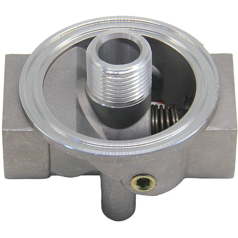 Heavy Duty Hydraulic Filter Base Oil Filter Head Assembly with 3/4 NPTF Ports and 1-12 Thread Replaces OB1318 P561136