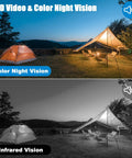 Outdoor Cellular Security Camera No WiFi Required 4G Solar Powered With 20W Solar Panel And 20000mAh Battery PTZ Night Vision