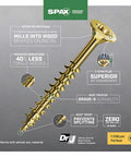 Heavy Duty Workhorse Number 8 X 1-1/4 Inch Flat Head Wood Screws, Yellow Zinc, engineered for wood and metal.