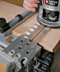 Deluxe 12 Inch Dovetail Jig For Woodworking And Cabinet Making Pro Grade Router Jig Kit with durable steel construction in use