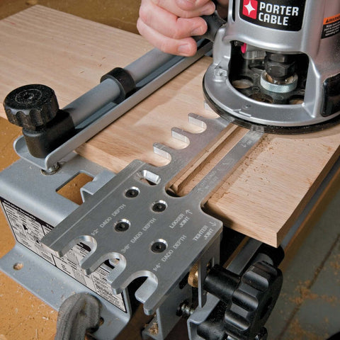 Deluxe 12 Inch Dovetail Jig For Woodworking And Cabinet Making Pro Grade Router Jig Kit with durable steel construction in use