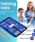 Pro Grade Dissection Kit For Biology Lab And Anatomy Studies With Stainless Steel Scalpel Handle And Blades 38 Piece Set Ideal For Medical And Vet Students Portable Lab Gear For Home Classroom Or Travel, 38-piece case